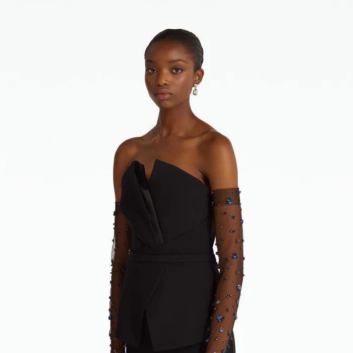 Safiyaa Assia Black Top Women Tops