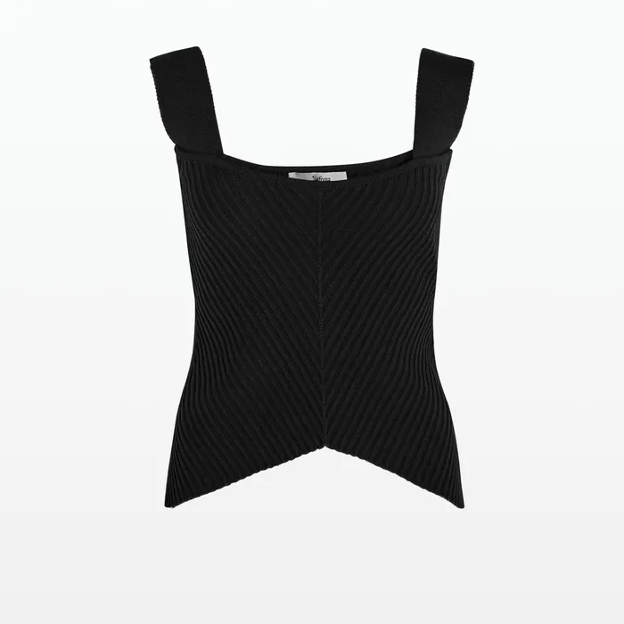 Safiyaa Audrey Black Knit Women Knitwear