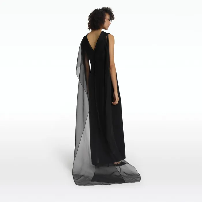Safiyaa Aylina Black Long Dress Women Dresses