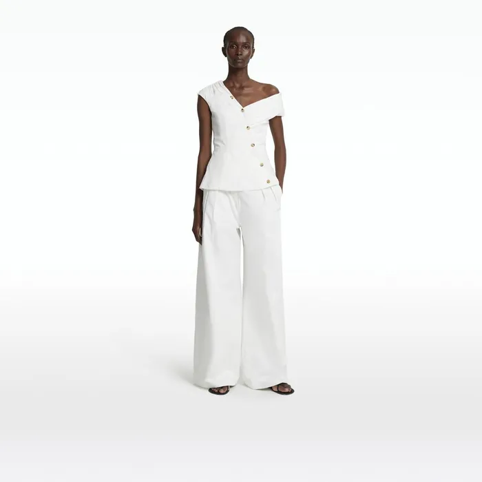 Safiyaa Benette Ivory Trousers Women Trousers