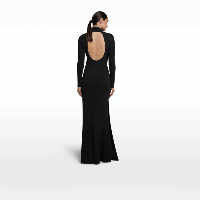 Safiyaa Benni Black Long Dress Women Dresses