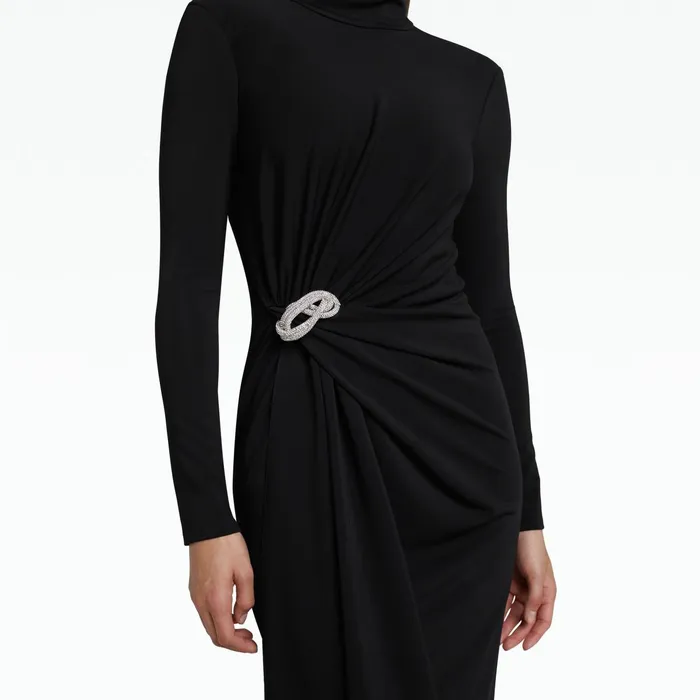 Safiyaa Benni Black Long Dress Women Dresses