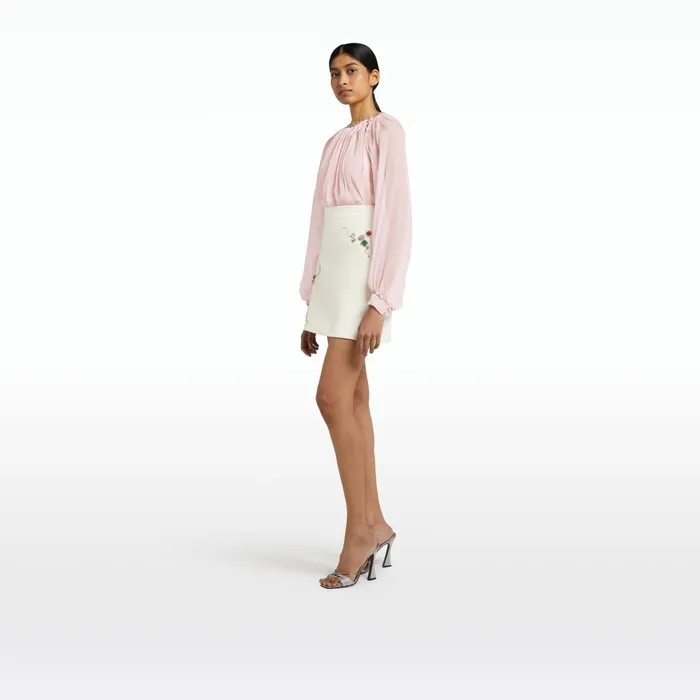 Safiyaa Bronagh Ivory Skirt Women Skirts