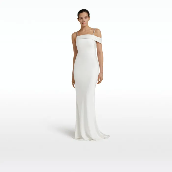 Safiyaa Brooke Ivory Long Dress Women Dresses