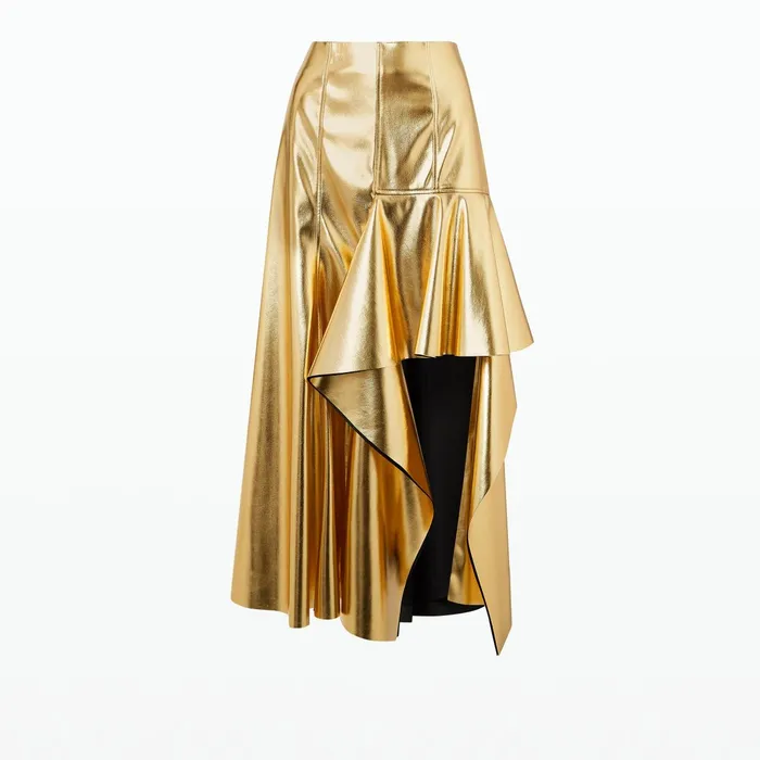 Safiyaa Cairo Gold Skirt Women Skirts