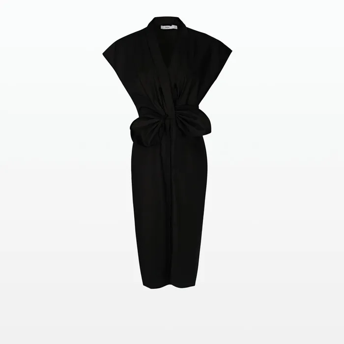 Safiyaa Calianne Black Cotton Dress Women Dresses