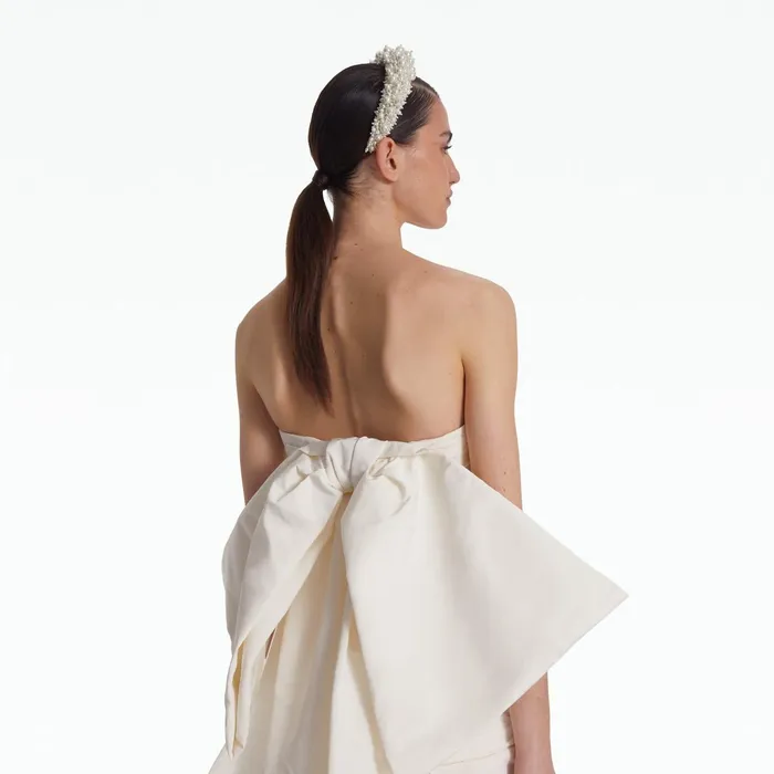Safiyaa Camillae Ivory Short Dress Women Dresses