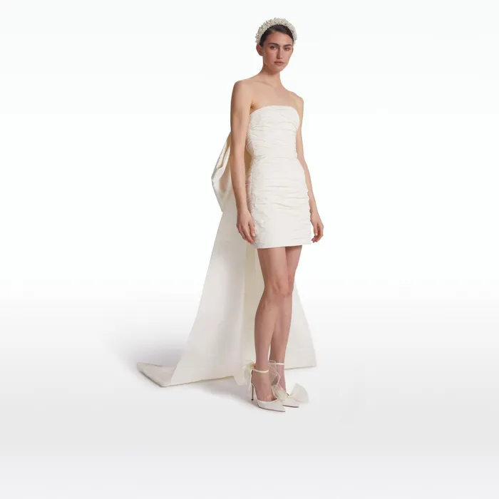 Safiyaa Camillae Ivory Short Dress Women Dresses