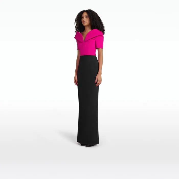 Safiyaa Caran Beverley and Black Long Dress Women Dresses