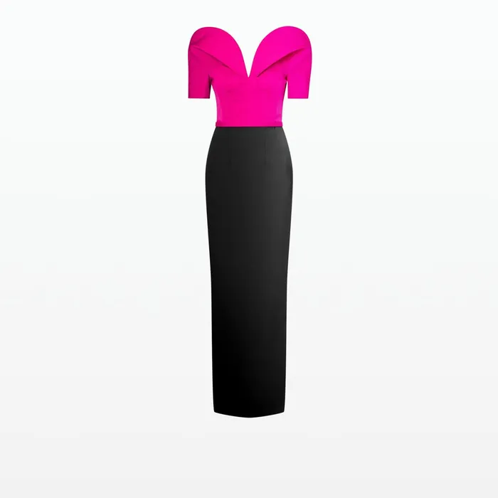 Safiyaa Caran Beverley and Black Long Dress Women Dresses