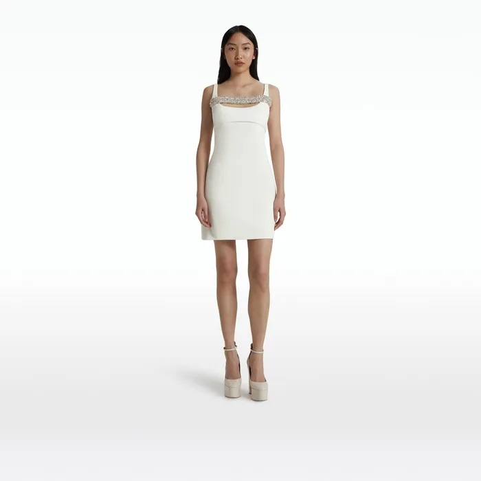 Safiyaa Catri Mini Dresses In Ivory Women Dresses