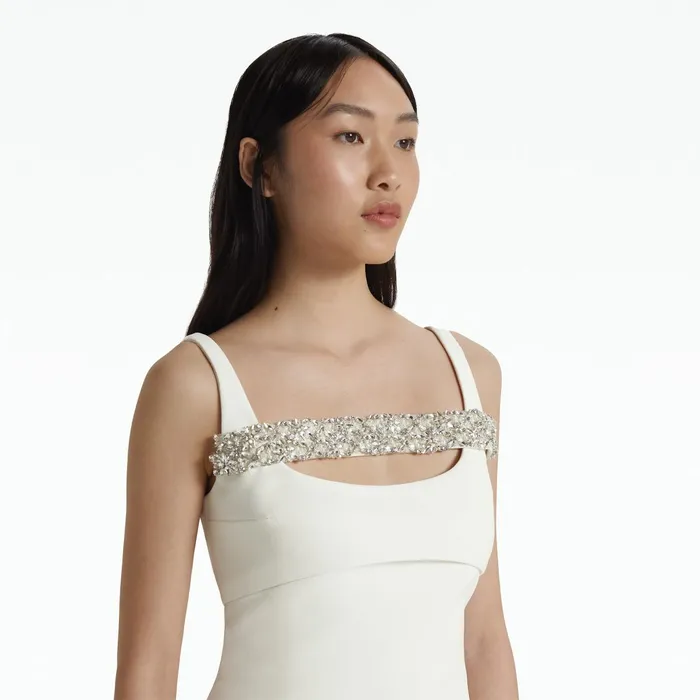 Safiyaa Catri Mini Dresses In Ivory Women Dresses