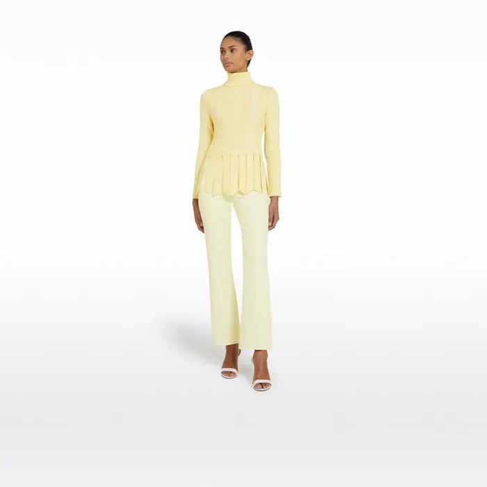 Safiyaa Cava Pale Primrose Knit Women Tops