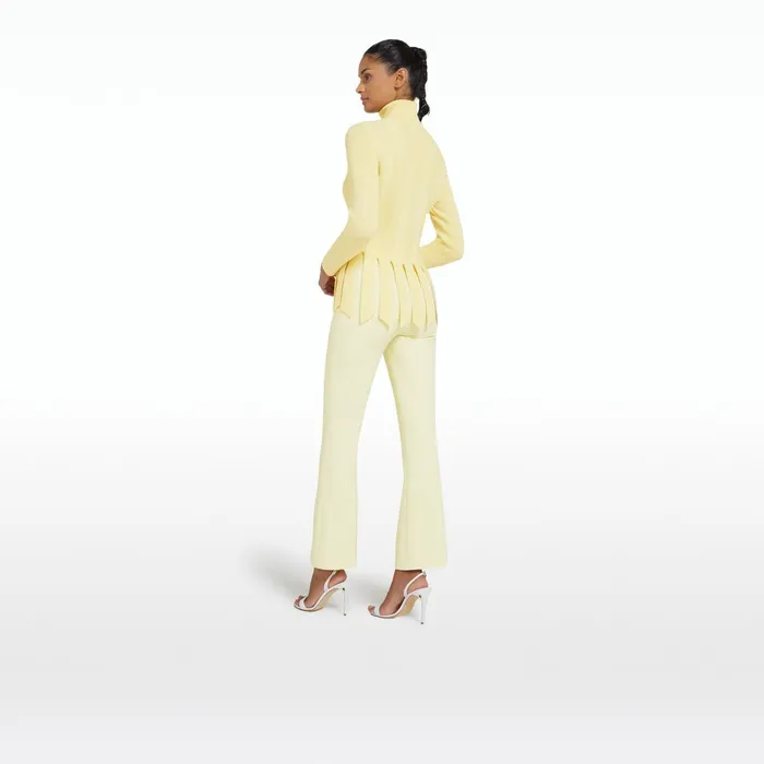 Safiyaa Cava Pale Primrose Knit Women Tops