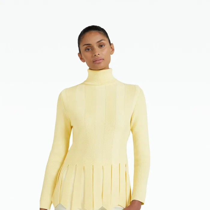 Safiyaa Cava Pale Primrose Knit Women Tops