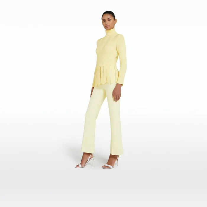 Safiyaa Cava Pale Primrose Knit Women Tops
