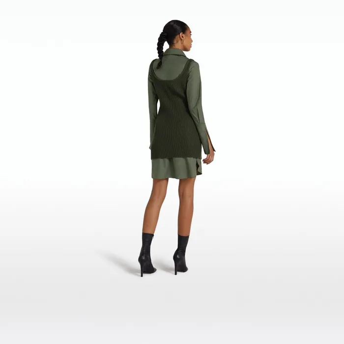 Safiyaa Cindy Seaweed Knit Dress Women Dresses