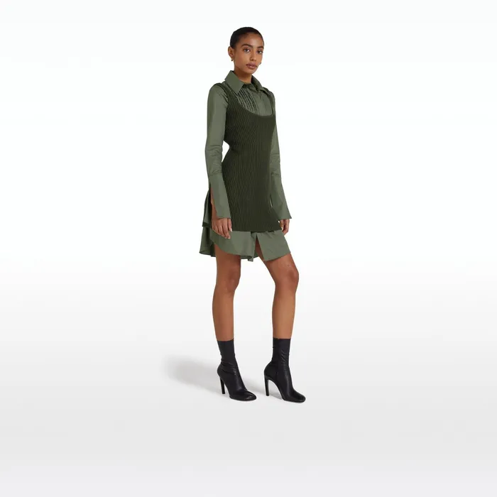 Safiyaa Cindy Seaweed Knit Dress Women Dresses