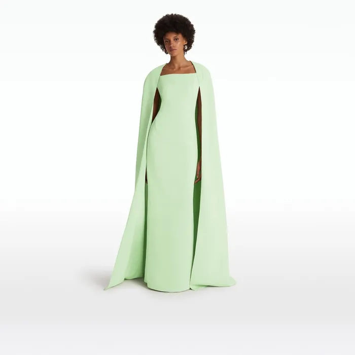 Safiyaa Cinza Aloe Long Dress Women Dresses