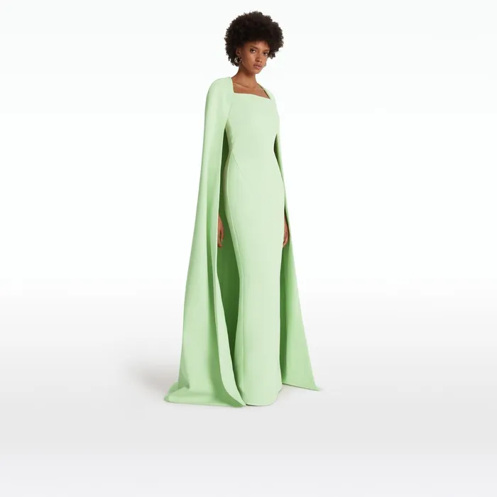 Safiyaa Cinza Aloe Long Dress Women Dresses