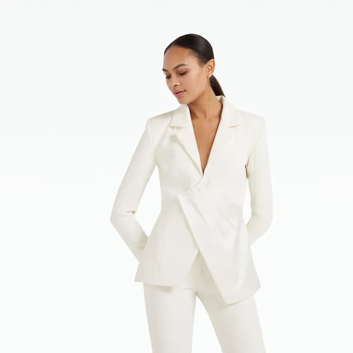 Safiyaa Cisily Ivory Jacket Women Jackets Coats