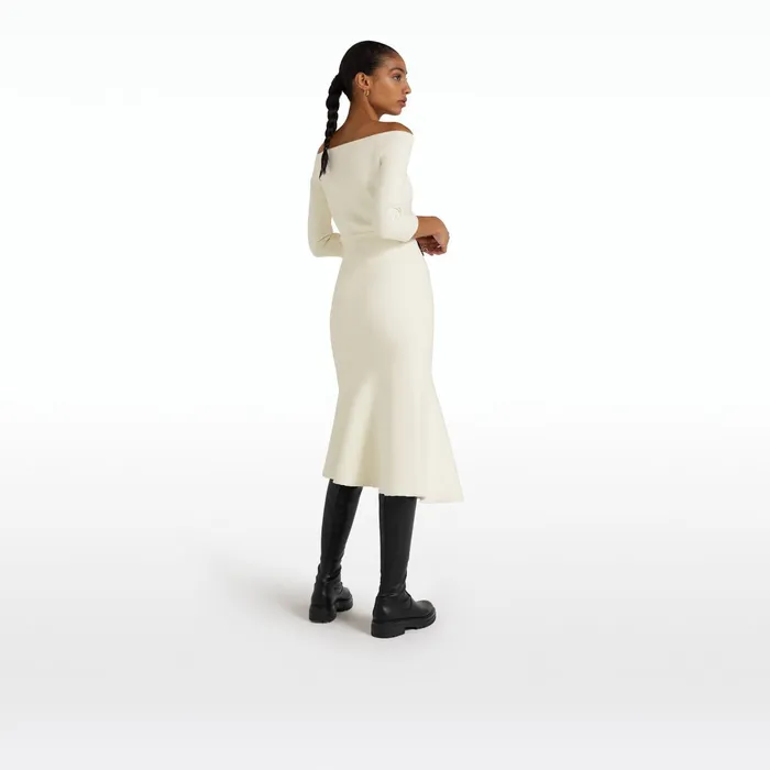 Safiyaa Clara Ivory Knit Women Tops