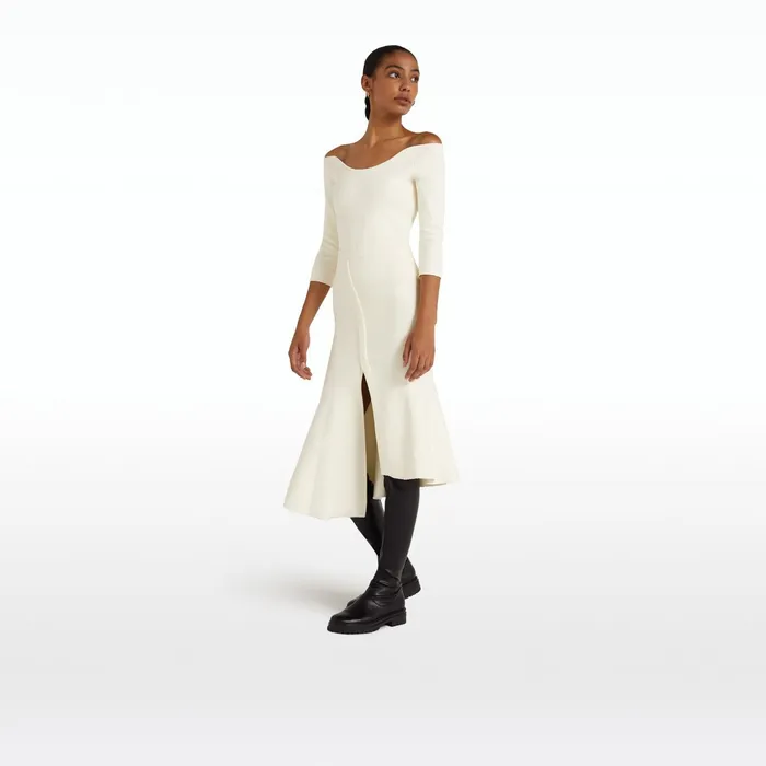 Safiyaa Clara Ivory Knit Women Tops