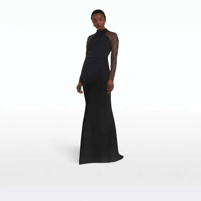 Safiyaa Clarence Black Long Dress Women Dresses