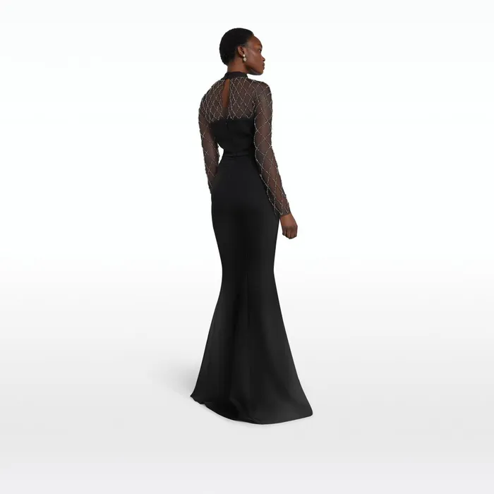 Safiyaa Clarence Black Long Dress Women Dresses