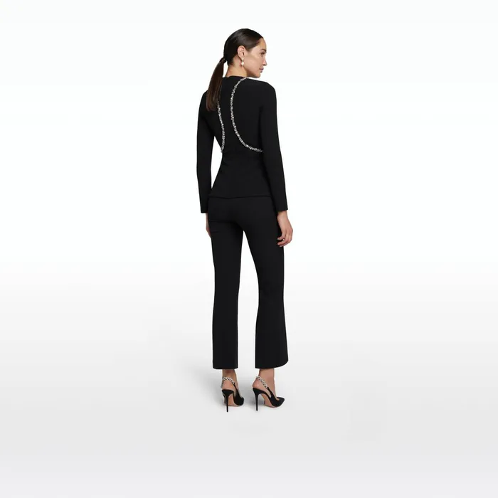 Safiyaa Clodagh Black Top Women Tops
