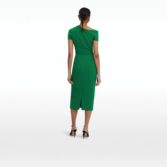 Safiyaa Dania Jewel Green Midi Dress Women Dresses