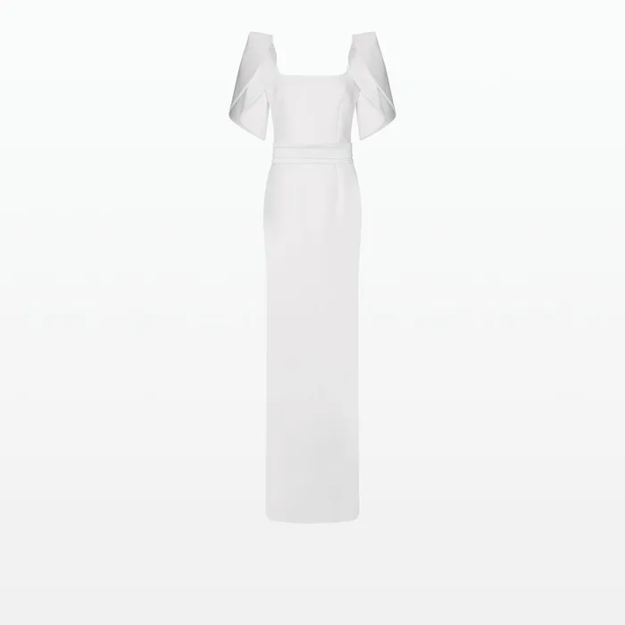Safiyaa Dara Ivory Long Dress Women Dresses