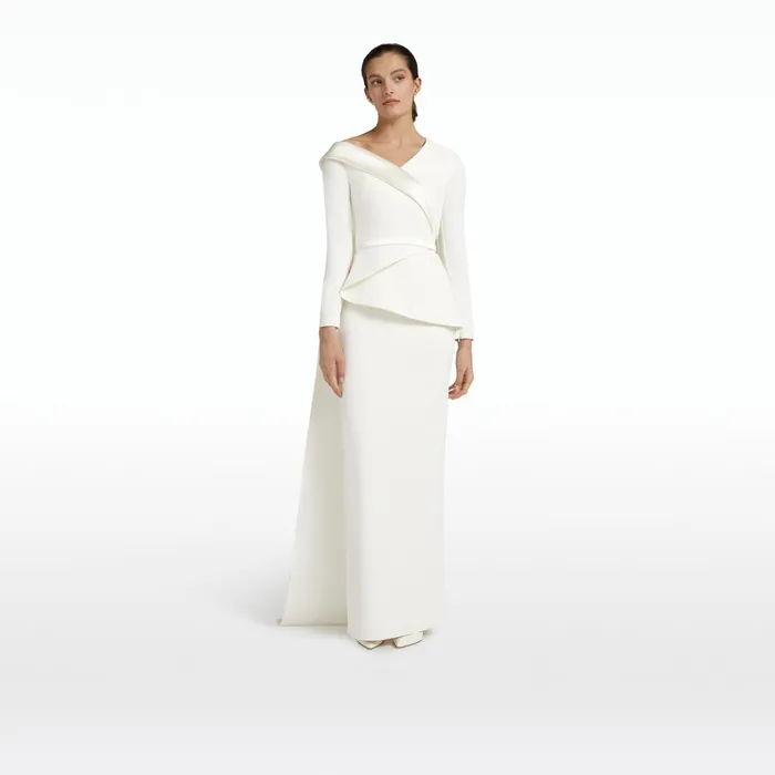 Safiyaa Davina Ivory Long Dress Women Dresses