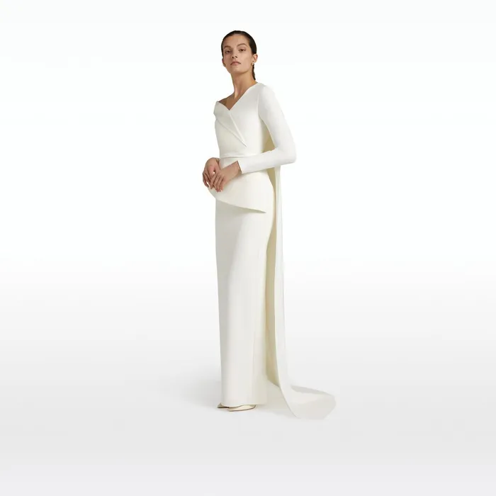 Safiyaa Davina Ivory Long Dress Women Dresses