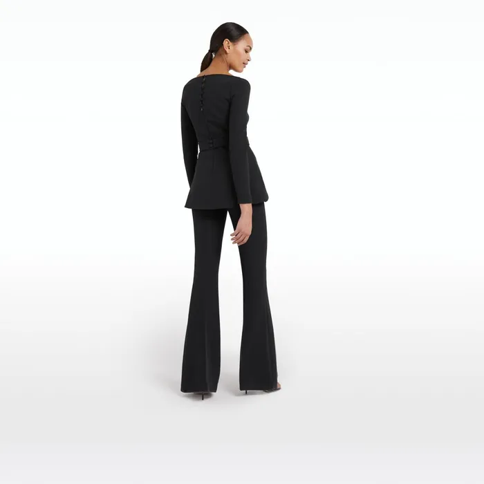 Safiyaa Desana Black Top Women Tops
