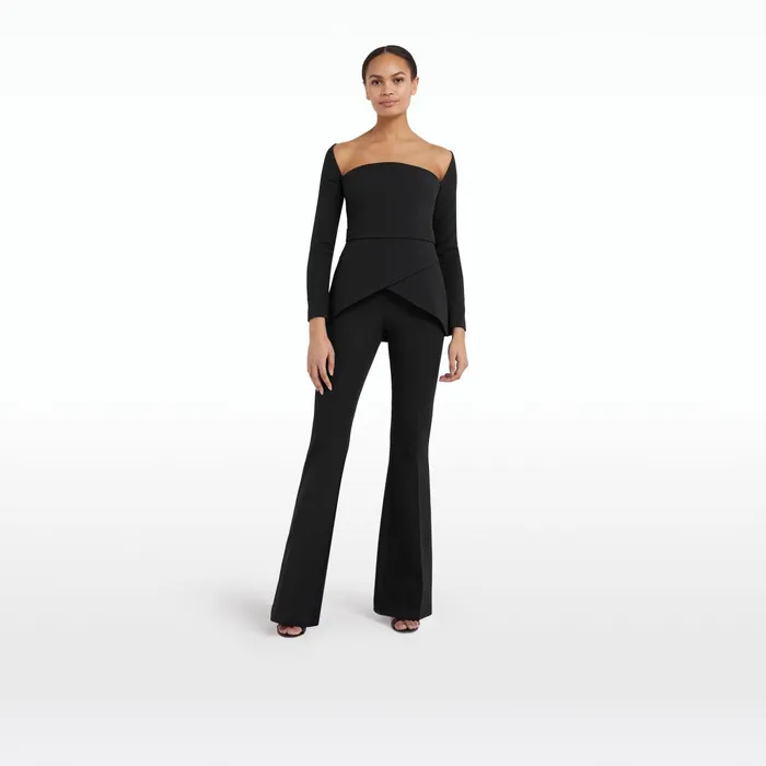 Safiyaa Desana Black Top Women Tops