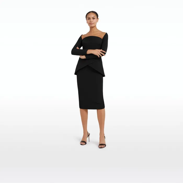 Safiyaa Desana Black Top Women Tops