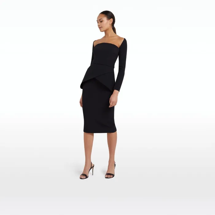 Safiyaa Desana Black Top Women Tops