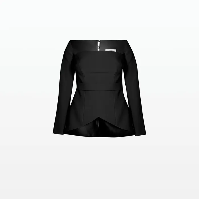 Safiyaa Desana Black Top Women Tops