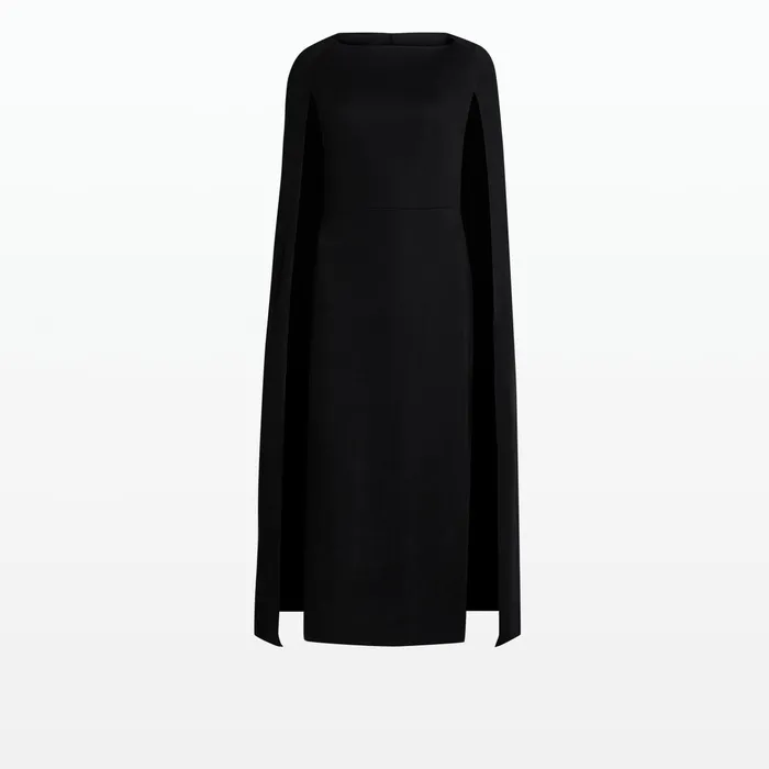 Safiyaa Doola Black Midi Dress Women Dresses