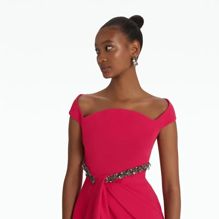Safiyaa Doralle Raspberry Top Women Tops