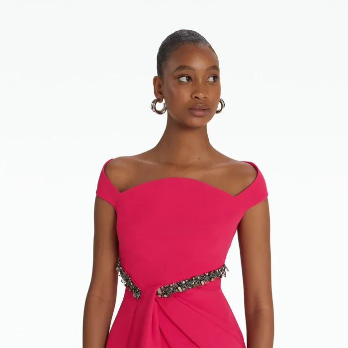 Safiyaa Doralle Raspberry Top Women Tops