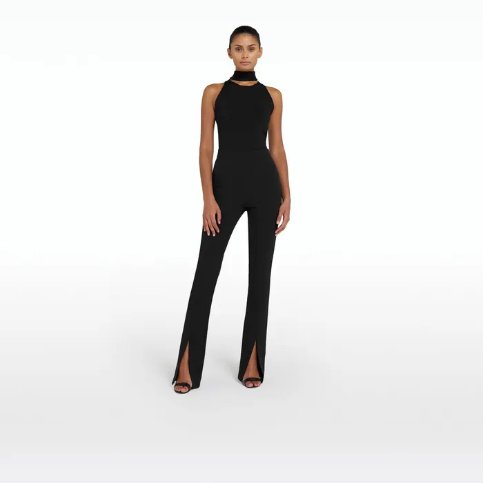 Safiyaa Elen Black Trousers Women Trousers