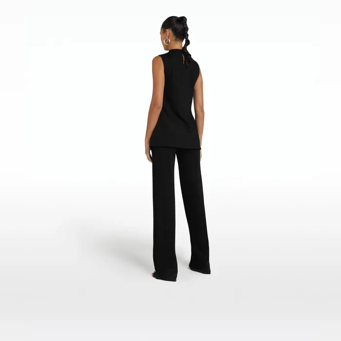 Safiyaa Ewa Black Top Women Tops