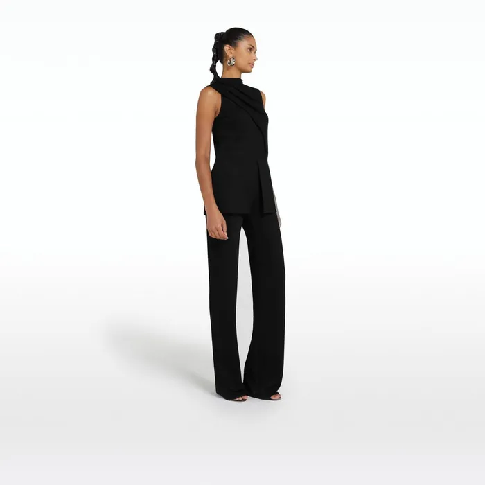 Safiyaa Ewa Black Top Women Tops