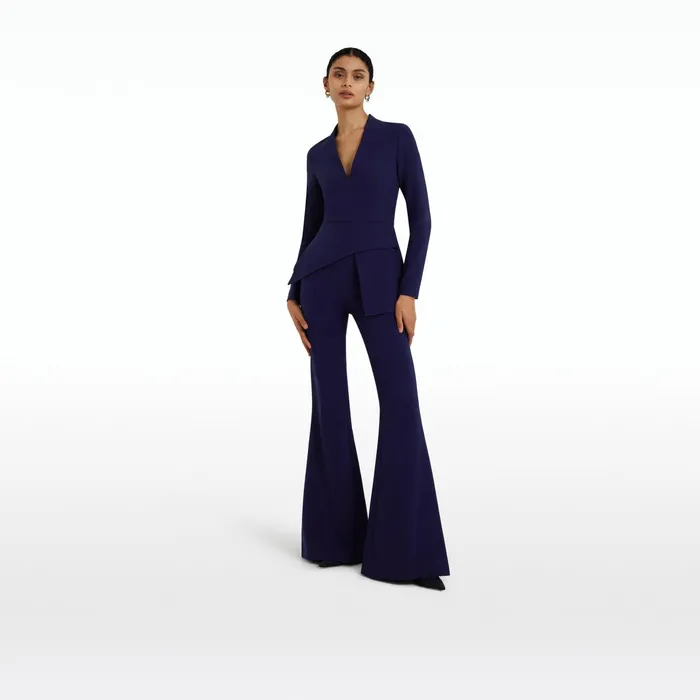 Safiyaa Favara Azurite Blue Top Women Tops