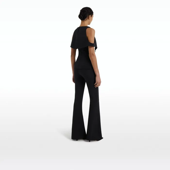 Safiyaa Frida Black Top Women Tops