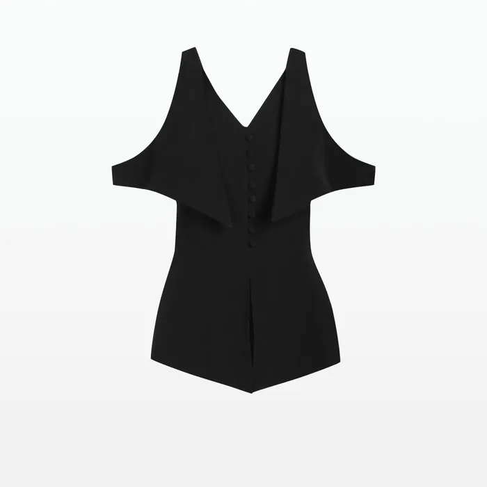 Safiyaa Frida Black Top Women Tops