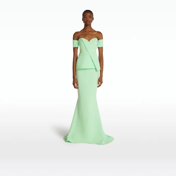 Safiyaa Gayeta Brook Green Skirt Women Skirts