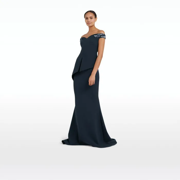 Safiyaa Gayeta Midnight Navy Skirt Women Skirts